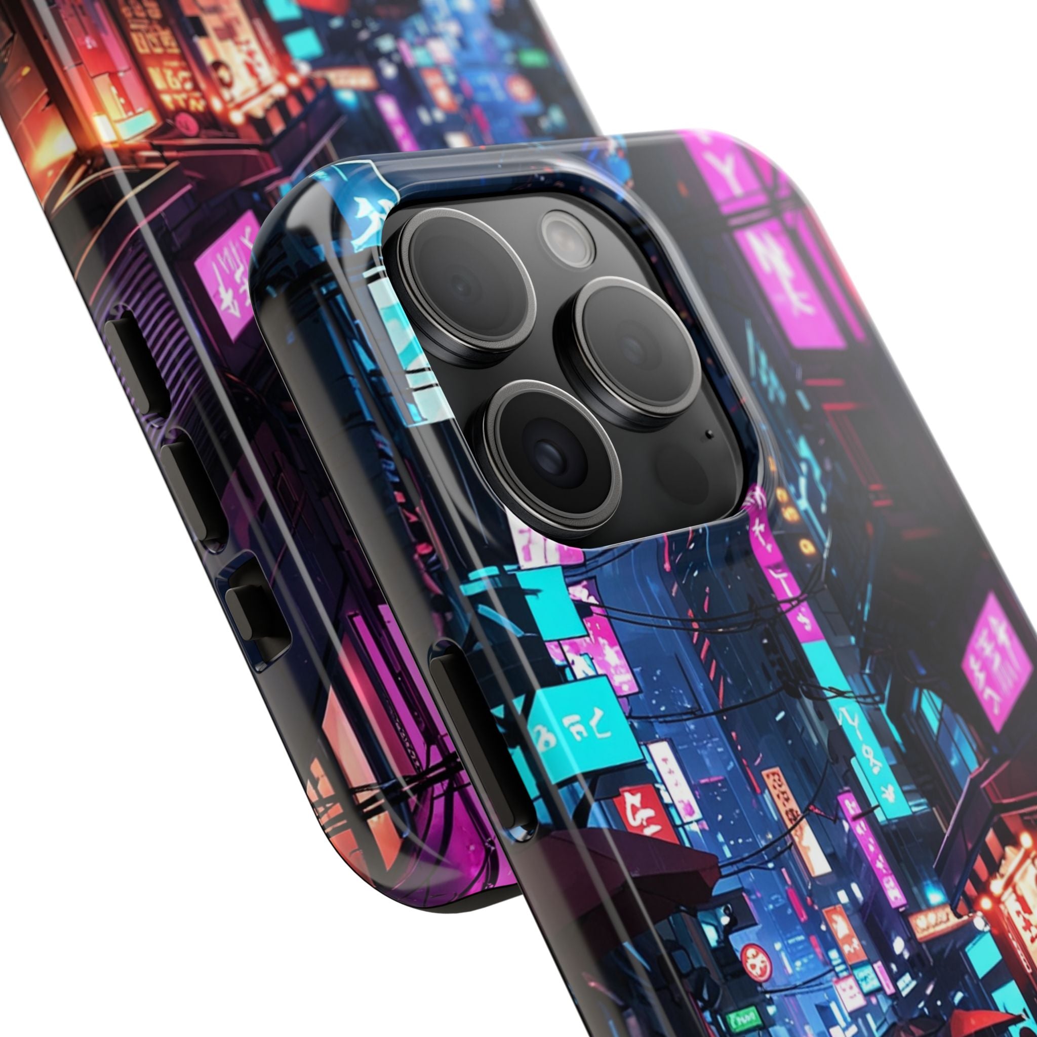PHILIA — Neon City Alley Phone Case | Cyberpunk Tokyo Night