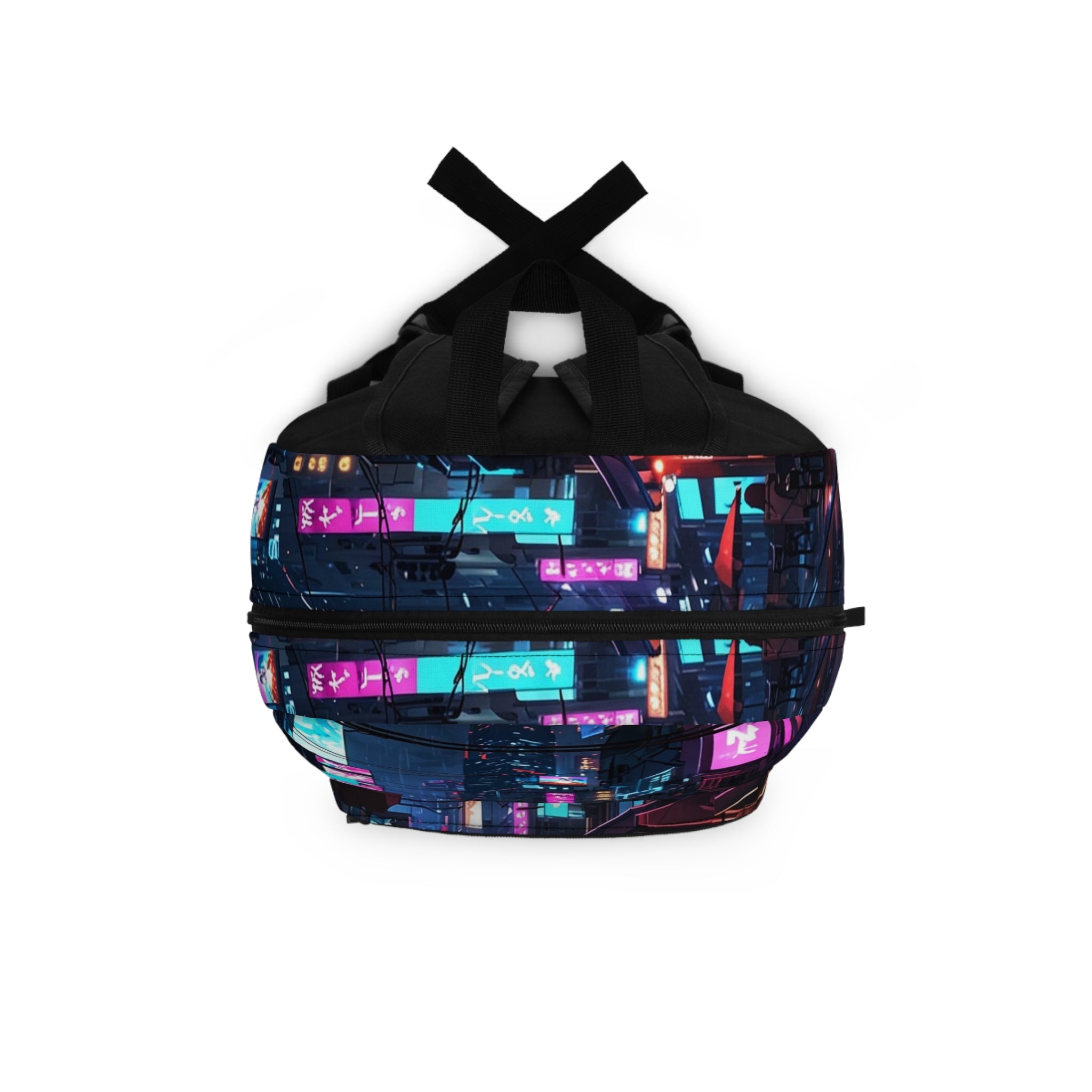PHILIA — Neon Cityscape Backpack | Cyberpunk Night Street Rave Bag