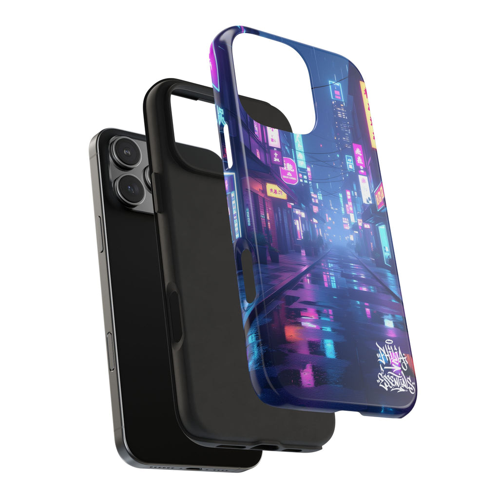 PHILIA — Neon City Street Phone Case | Cyberpunk Nightscape