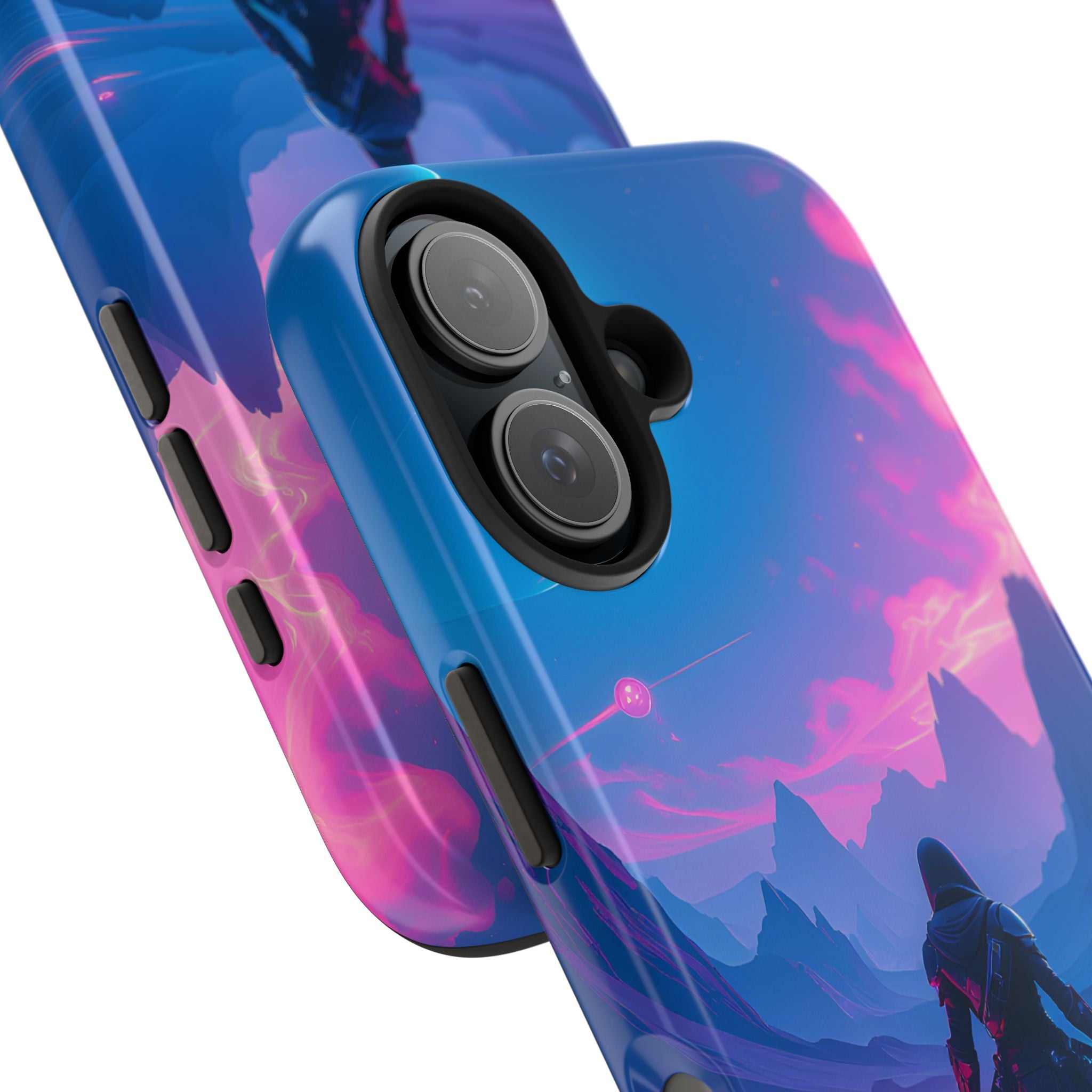 PHILIA — Neon Duelist Phone Case | Sci-Fi Rave Landscape
