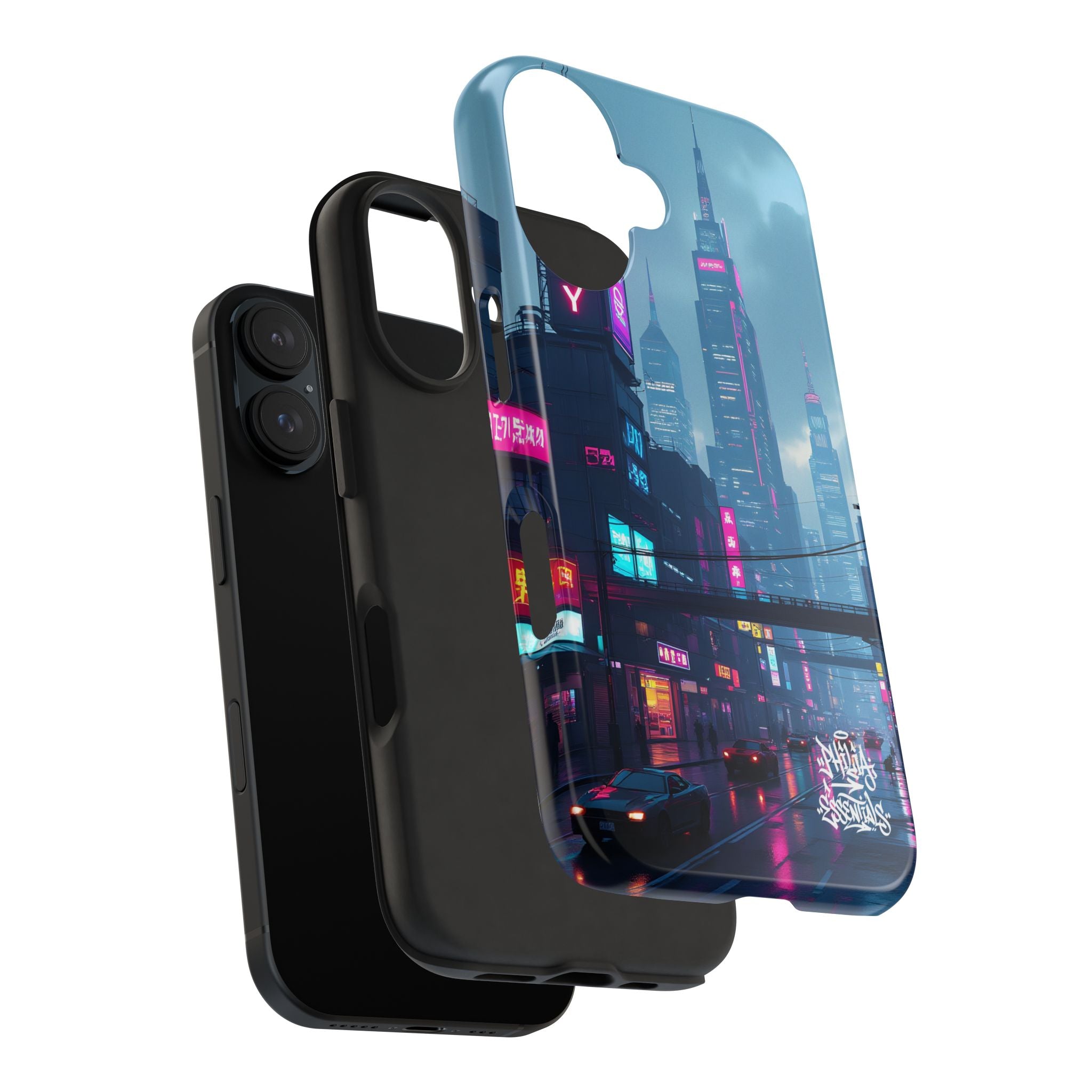 PHILIA — Neon Skyline Phone Case | Futuristic Festival Cover