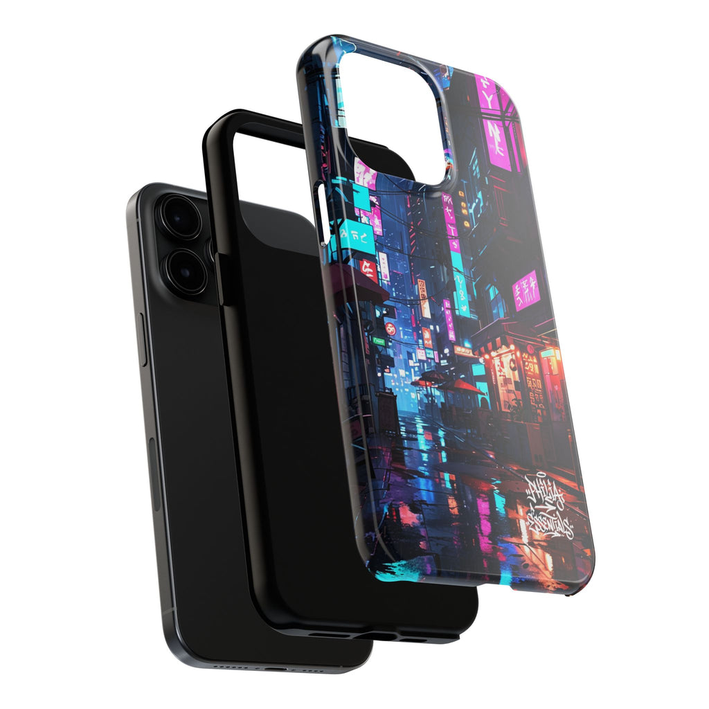 PHILIA — Neon City Alley Phone Case | Cyberpunk Tokyo Night
