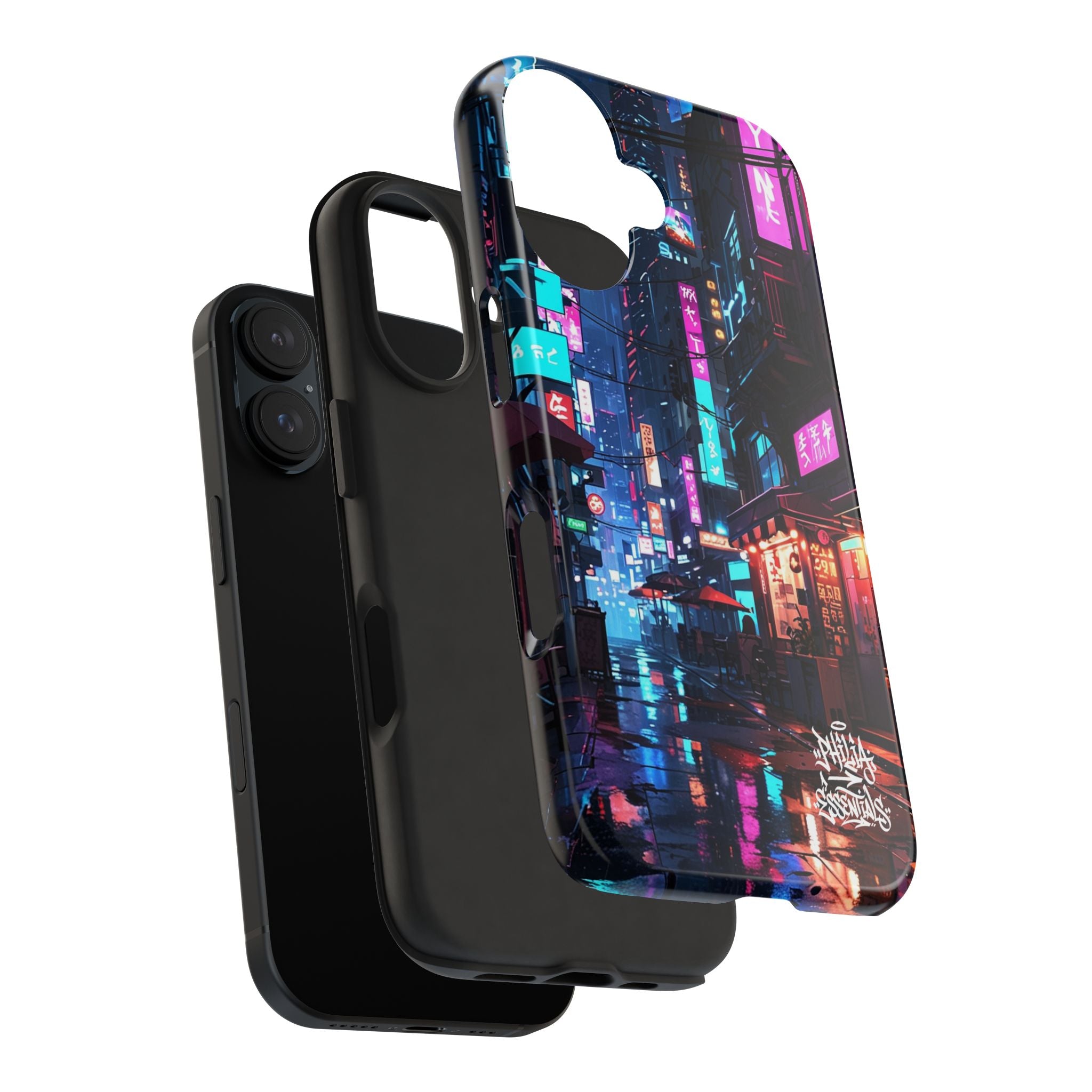 PHILIA — Neon City Alley Phone Case | Cyberpunk Tokyo Night