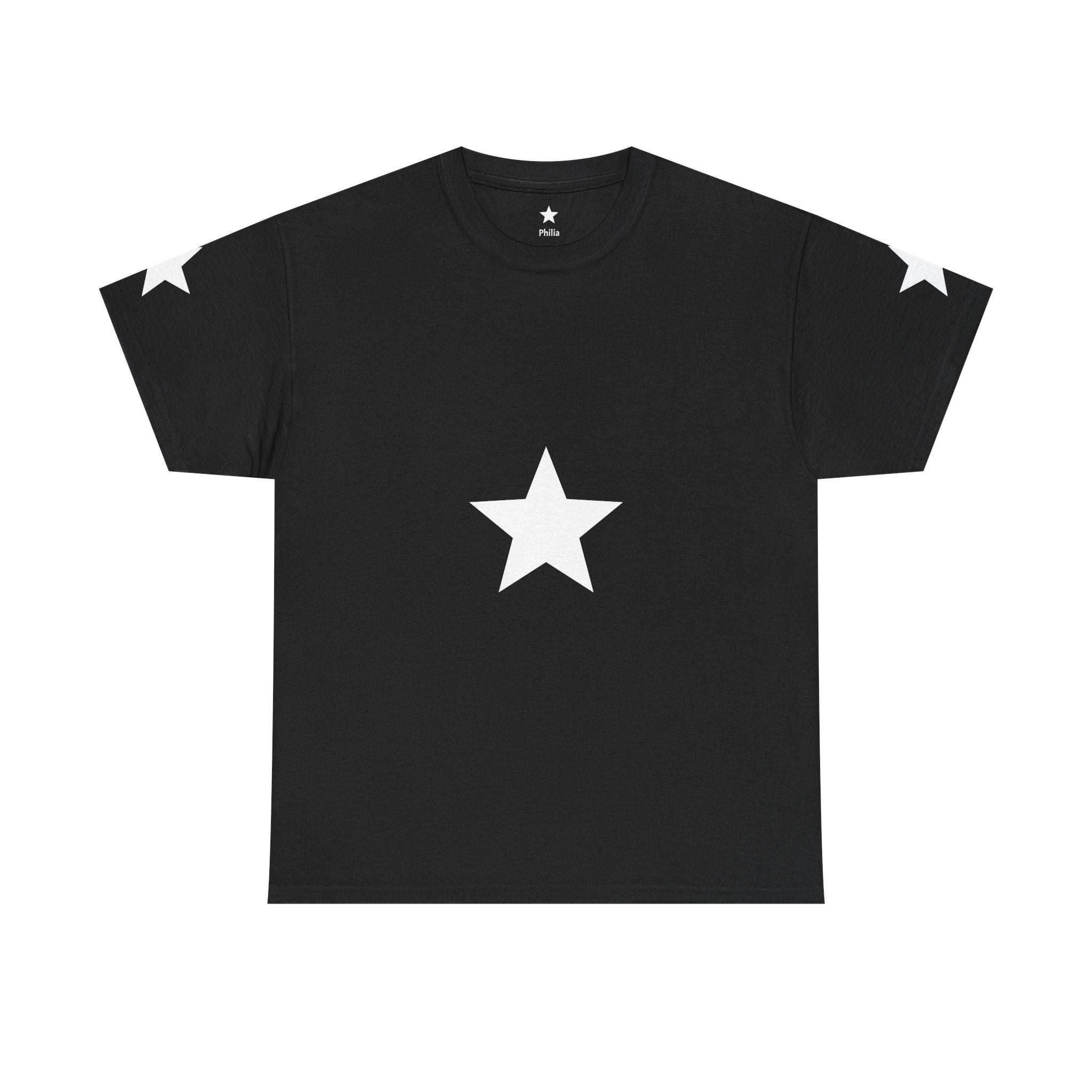 PHILIA — Black Star Tee | Minimal Festival Graphic T-Shirt