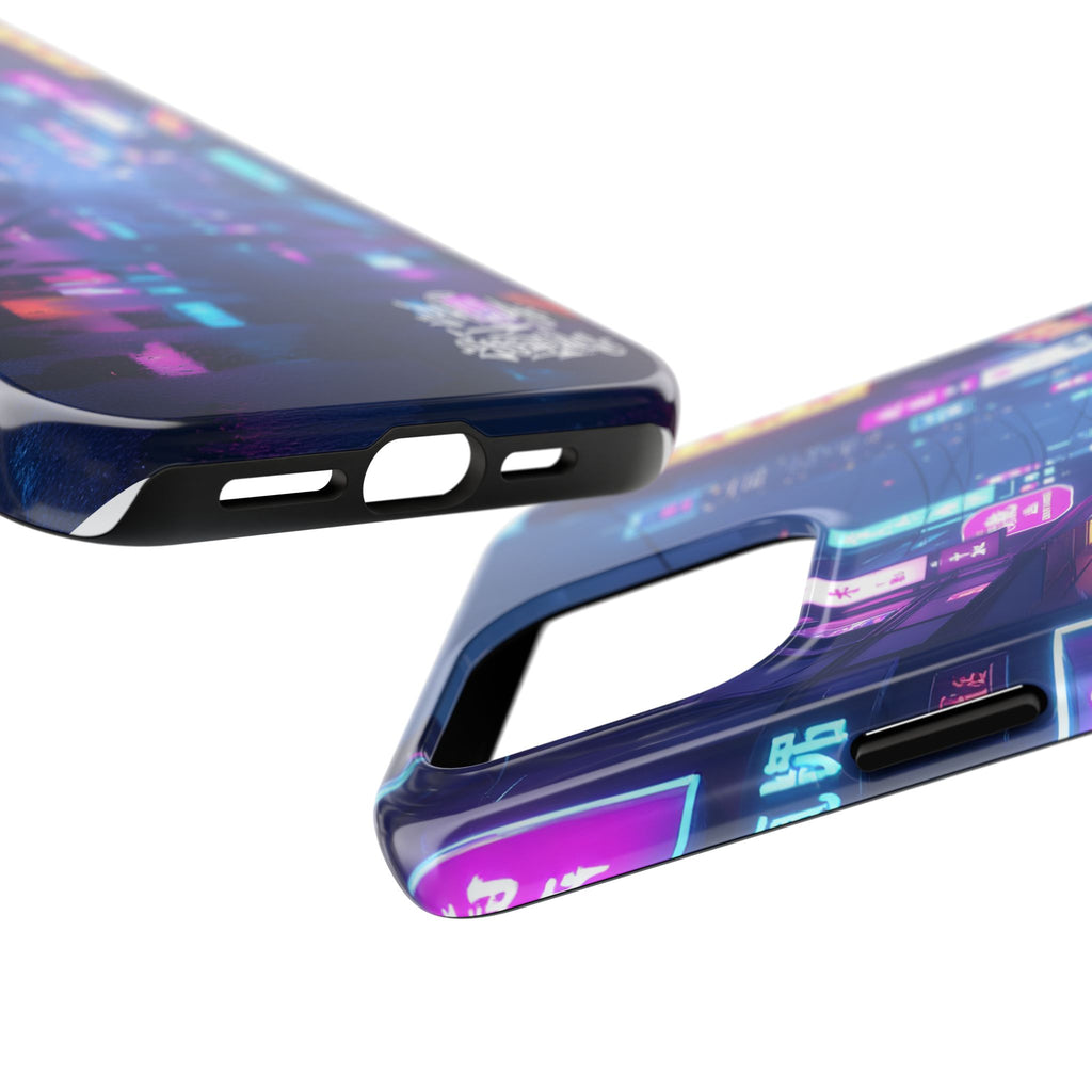 PHILIA — Neon City Street Phone Case | Cyberpunk Nightscape