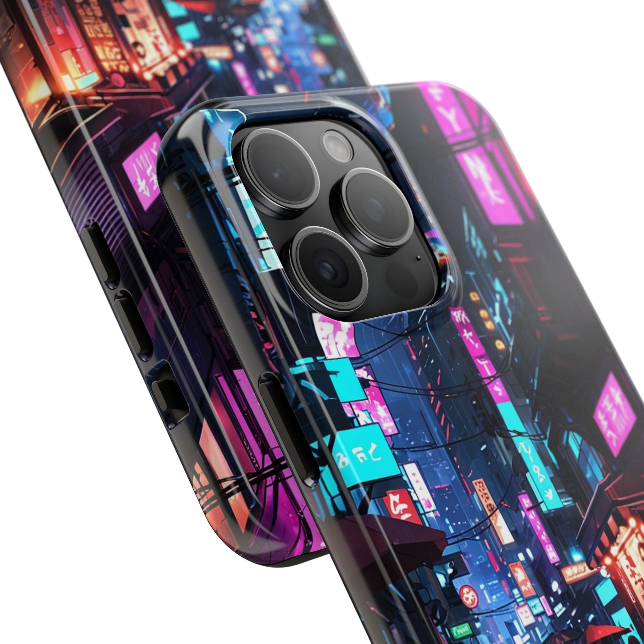 PHILIA — Neon City Alley Phone Case | Cyberpunk Tokyo Night