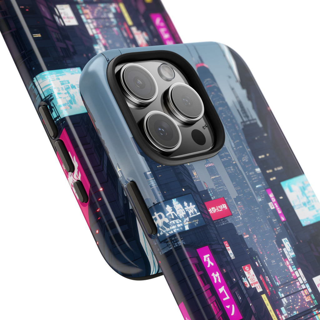 PHILIA — Cyberpunk City Phone Case | Futuristic Night Skyline