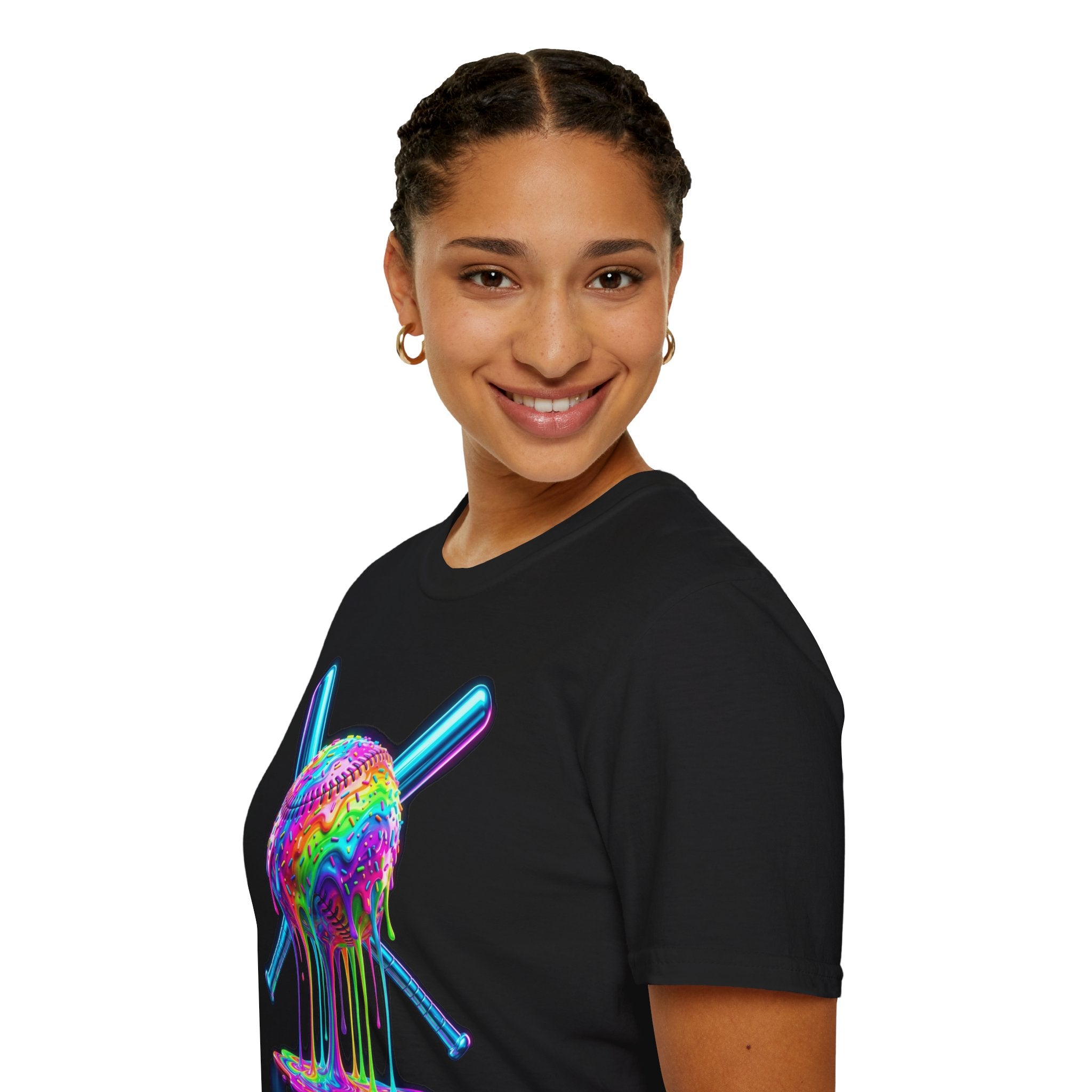 PHILIA — Neon Drip Baseball Tee | Vaporwave Rave Festival