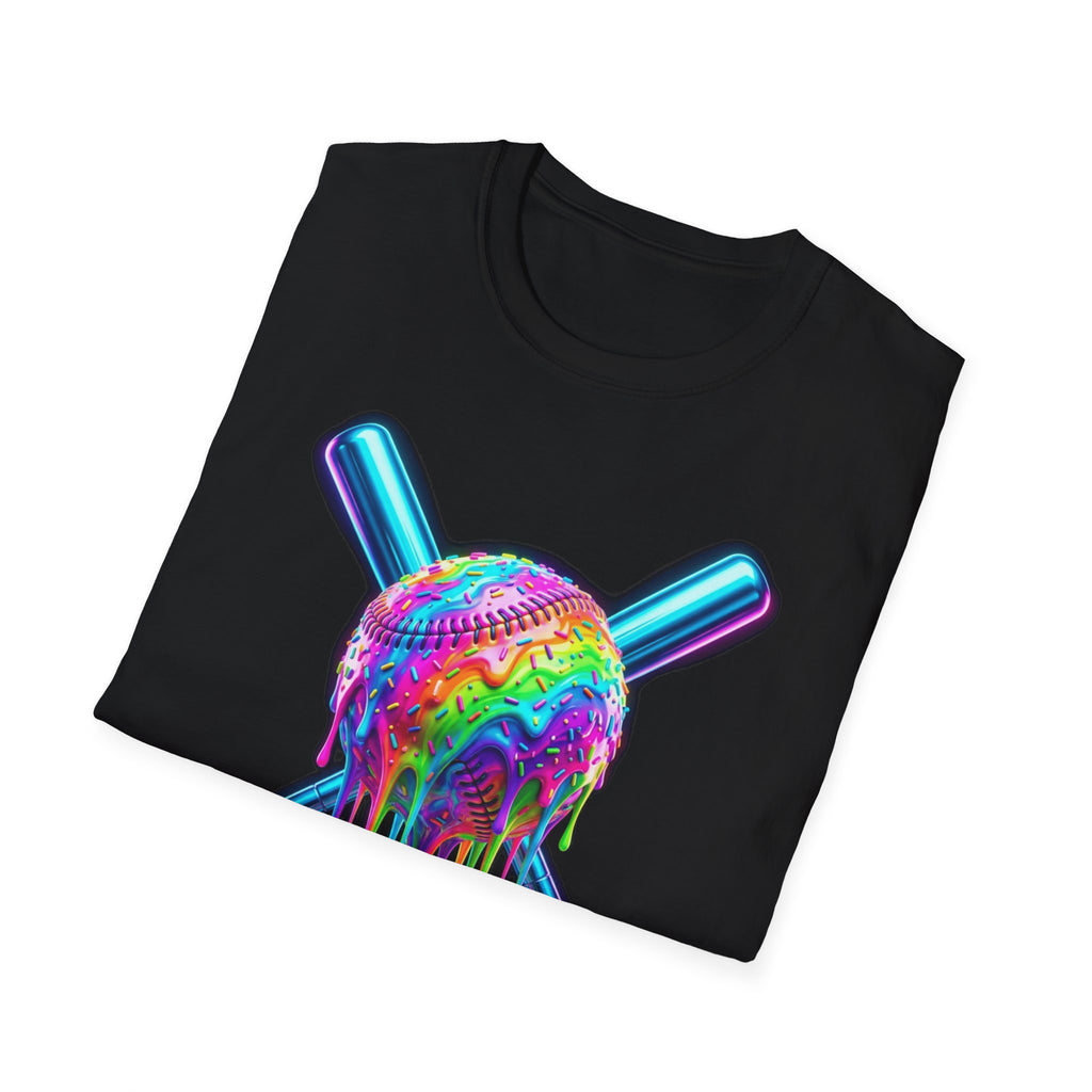 PHILIA — Neon Drip Baseball Tee | Vaporwave Rave Festival