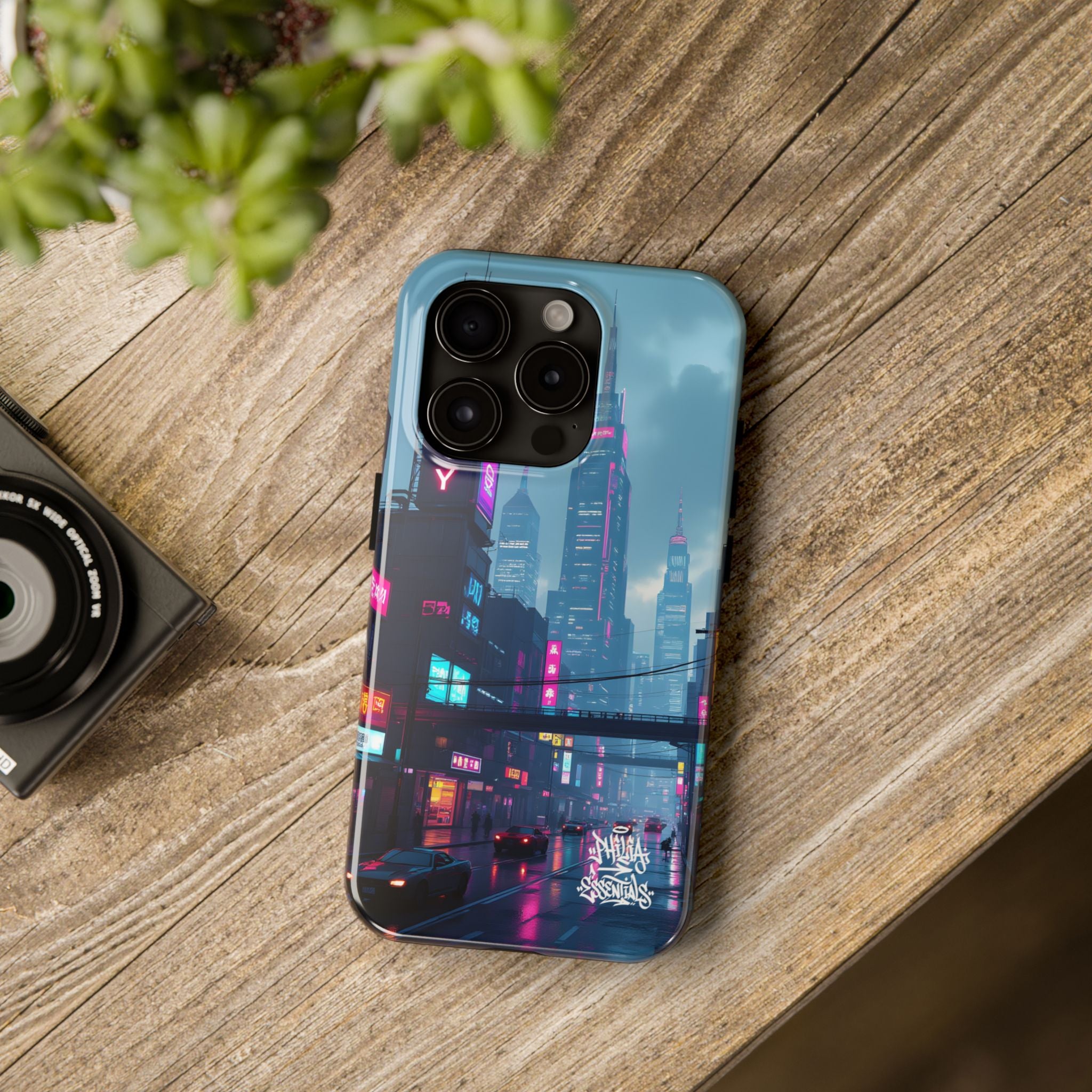 PHILIA — Neon Skyline Phone Case | Futuristic Festival Cover