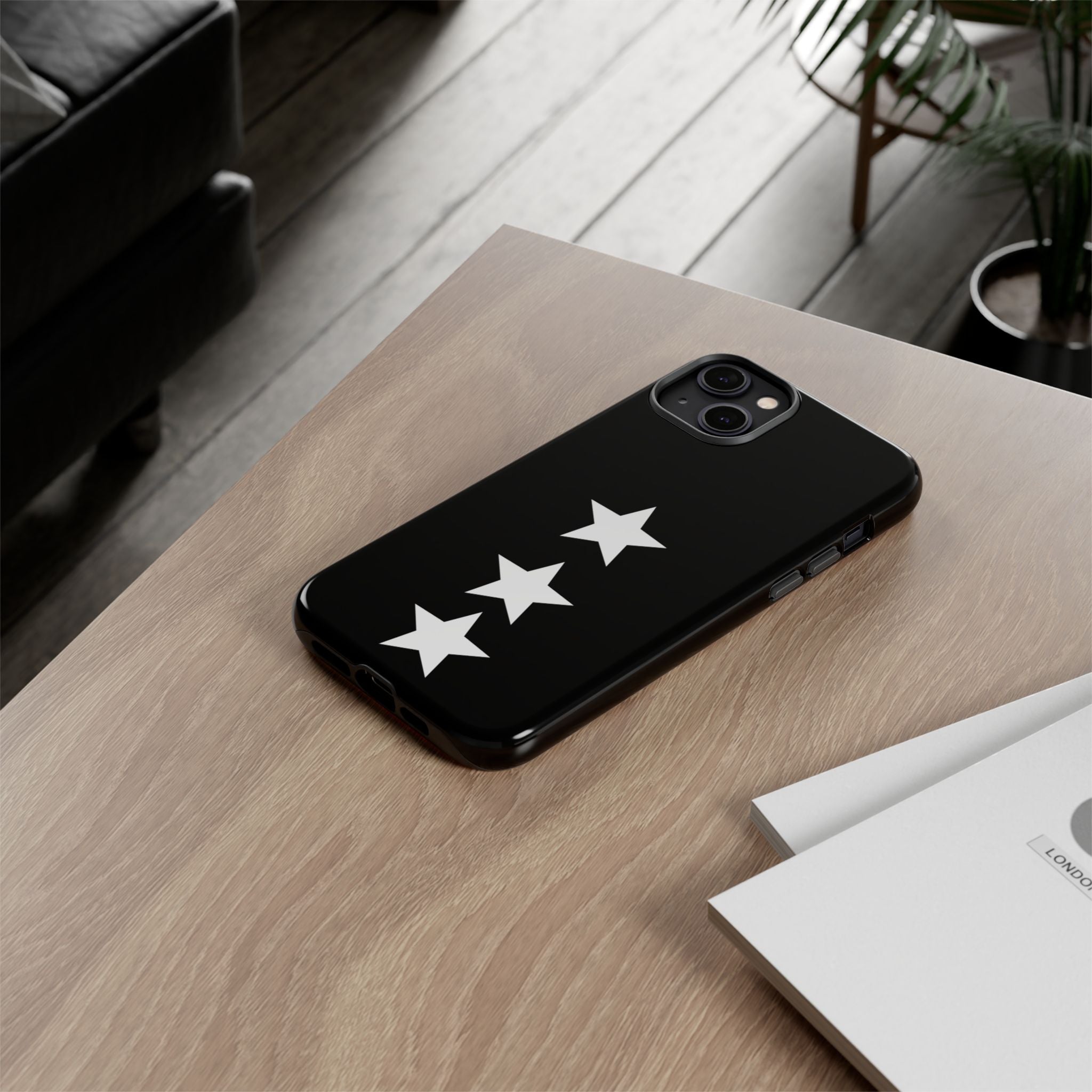 PHILIA — White Star Phone Case | Minimalist Rave Protective Cover
