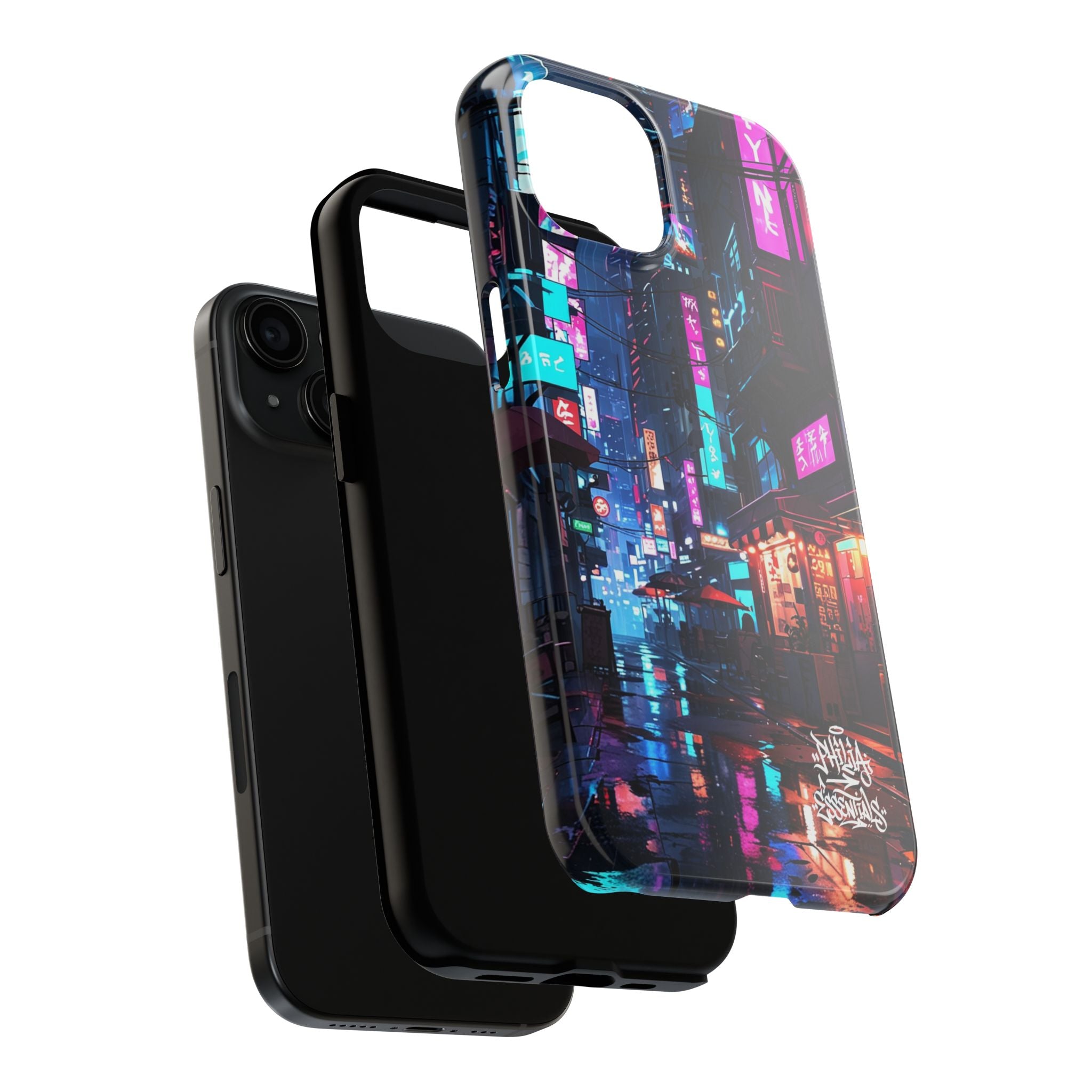 PHILIA — Neon City Alley Phone Case | Cyberpunk Tokyo Night