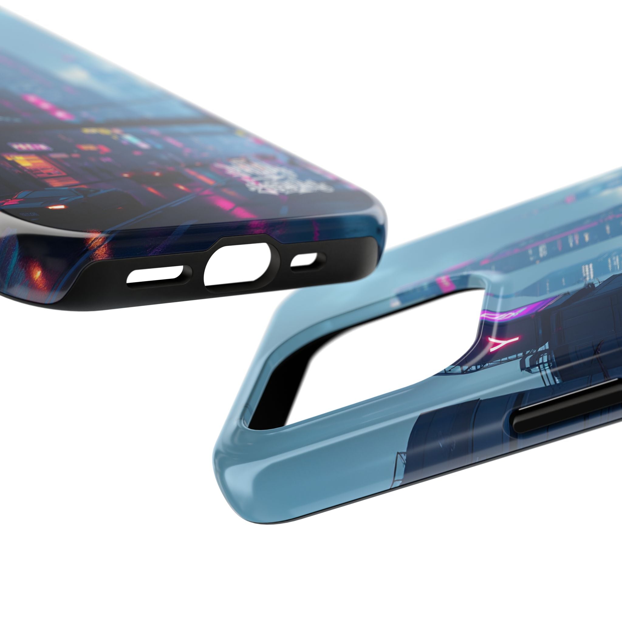 PHILIA — Neon Skyline Phone Case | Futuristic Festival Cover