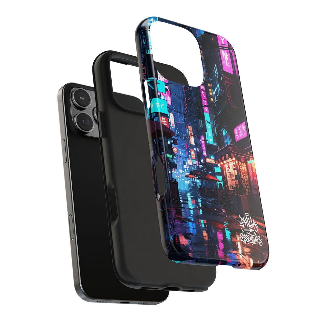 PHILIA — Neon City Alley Phone Case | Cyberpunk Tokyo Night