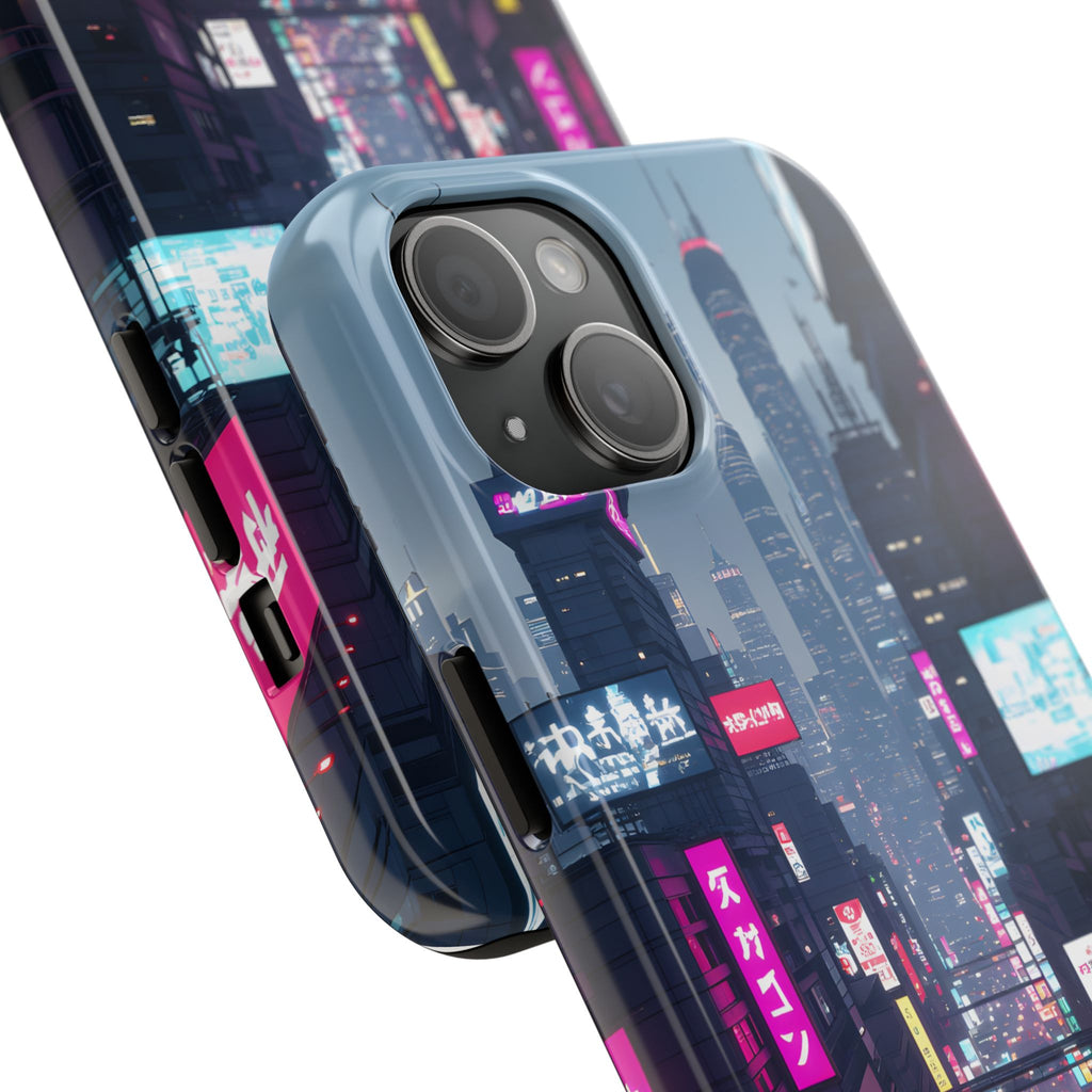 PHILIA — Cyberpunk City Phone Case | Futuristic Night Skyline