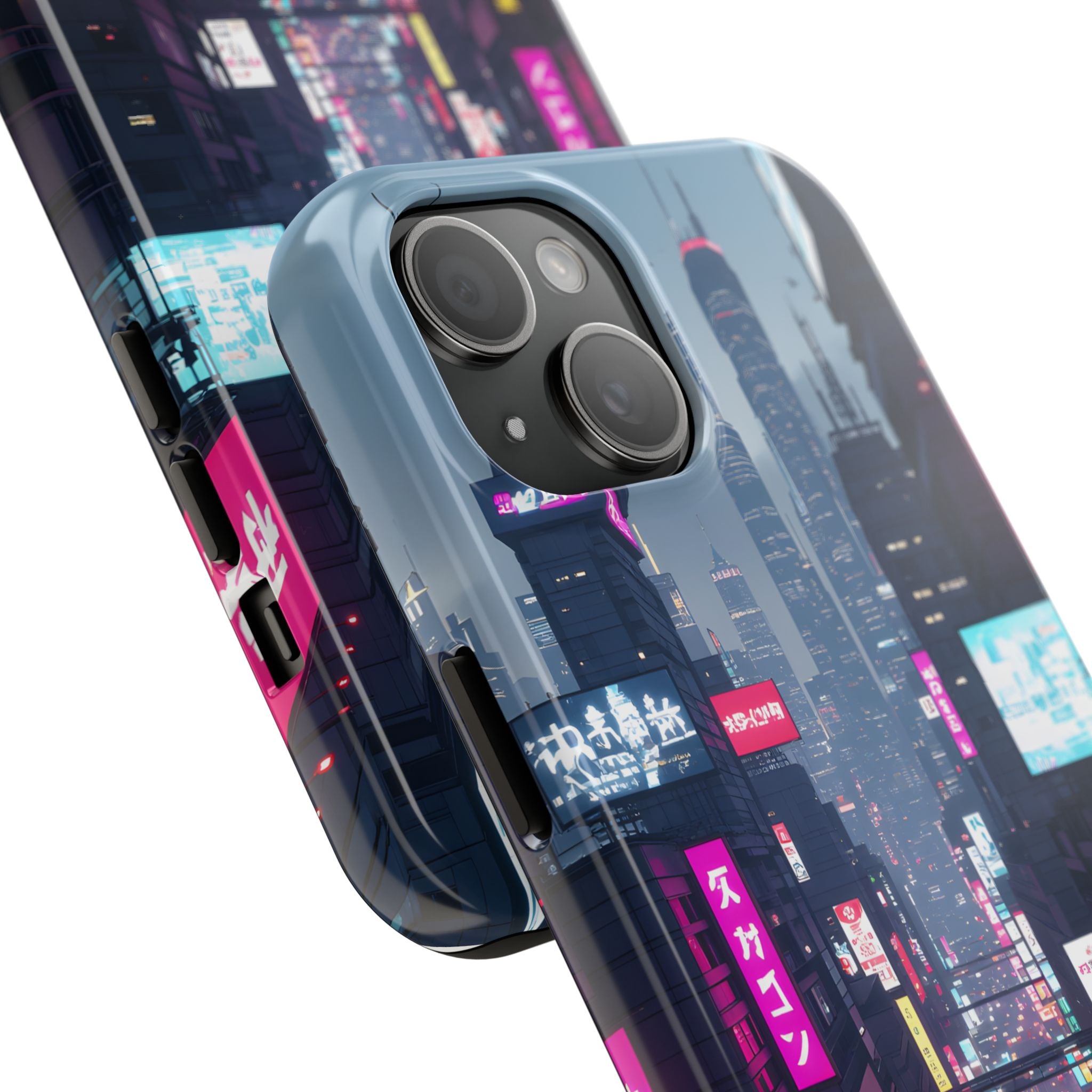 PHILIA — Cyberpunk City Phone Case | Futuristic Night Skyline