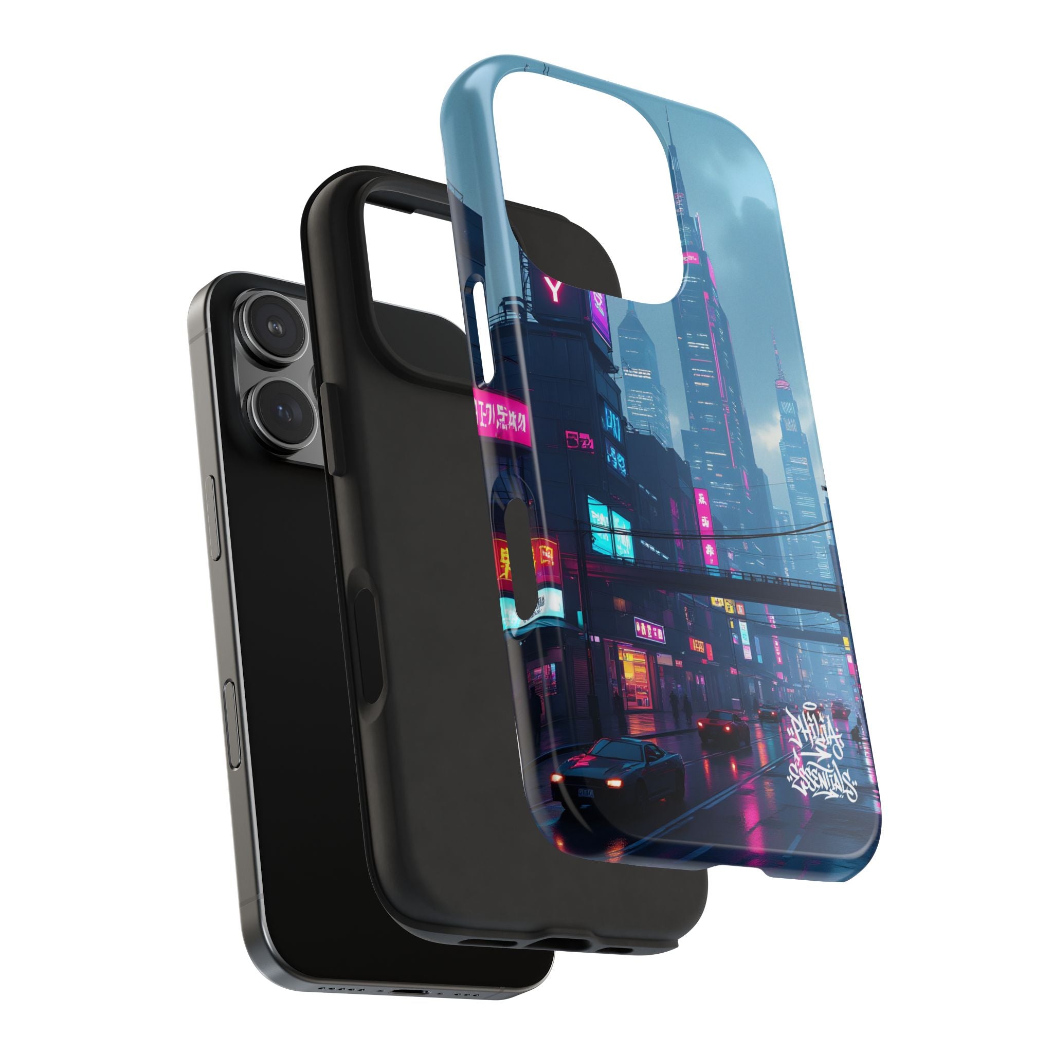 PHILIA — Neon Skyline Phone Case | Futuristic Festival Cover