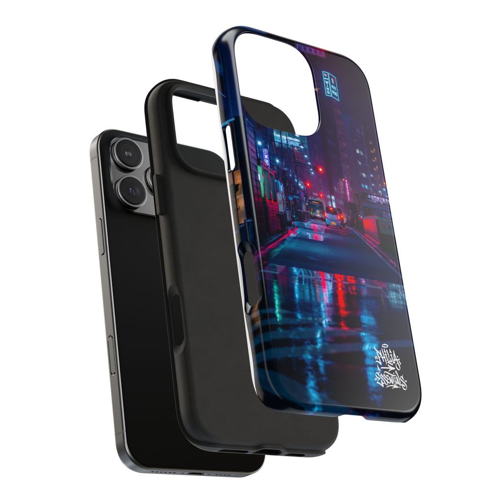 PHILIA — Neon City Rain Phone Case | Cyberpunk EDM Cover