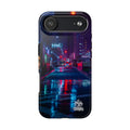 PHILIA — Neon City Rain Phone Case | Cyberpunk EDM Cover