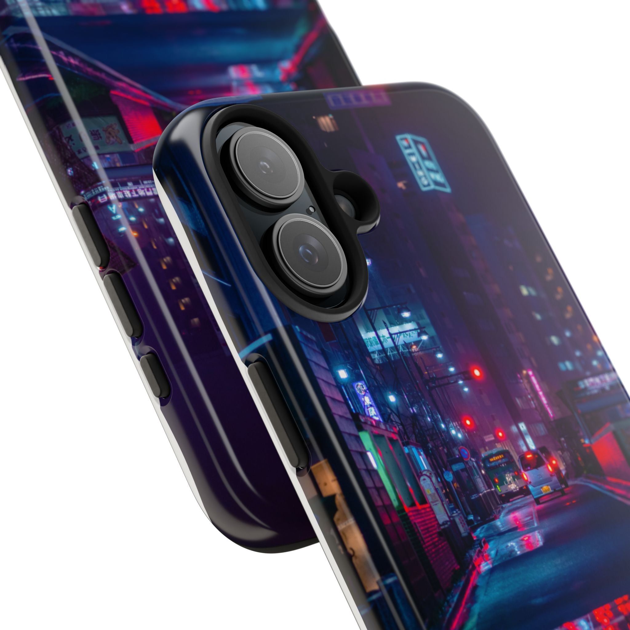 PHILIA — Neon City Rain Phone Case | Cyberpunk EDM Cover