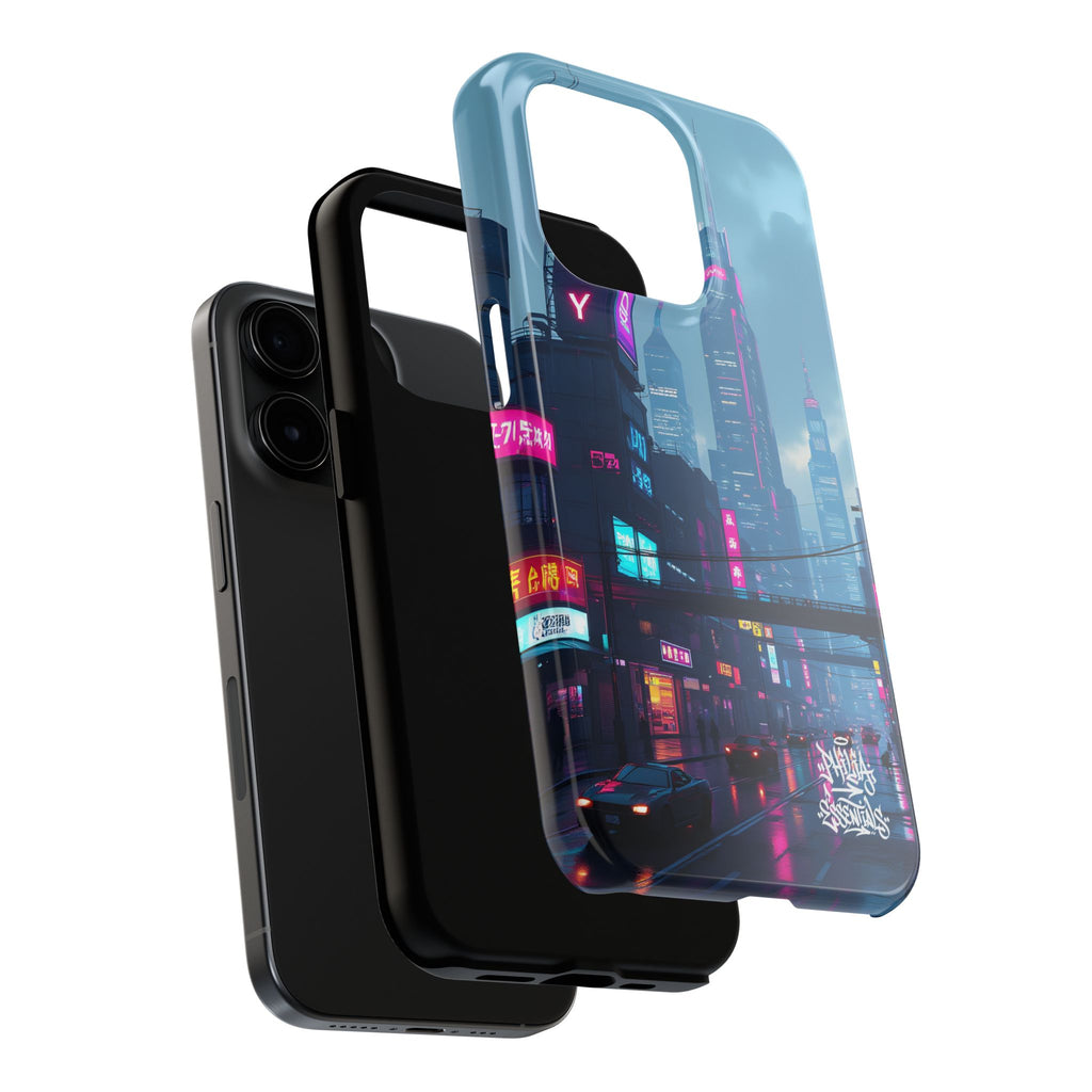 PHILIA — Neon Skyline Phone Case | Futuristic Festival Cover