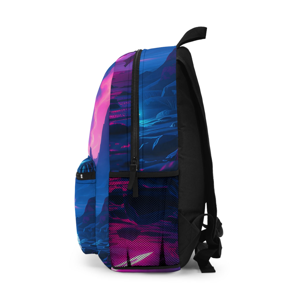 PHILIA — Neon Lightsaber Duel Backpack | Sci-Fi Galaxy Festival Bag