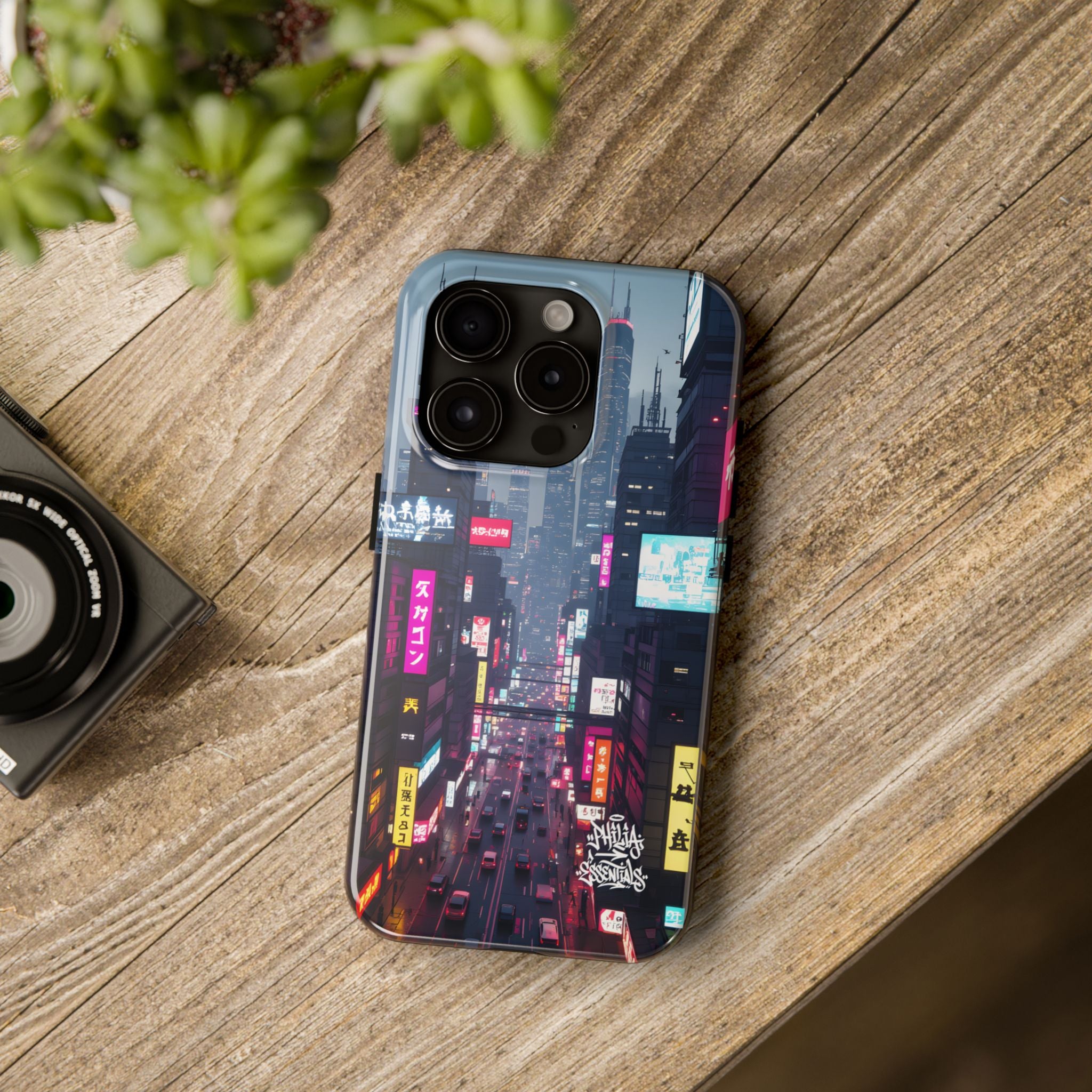 PHILIA — Cyberpunk City Phone Case | Futuristic Night Skyline