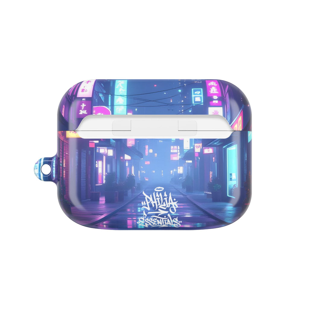 Cyberpunk Neon City Nightscape AirPod Case