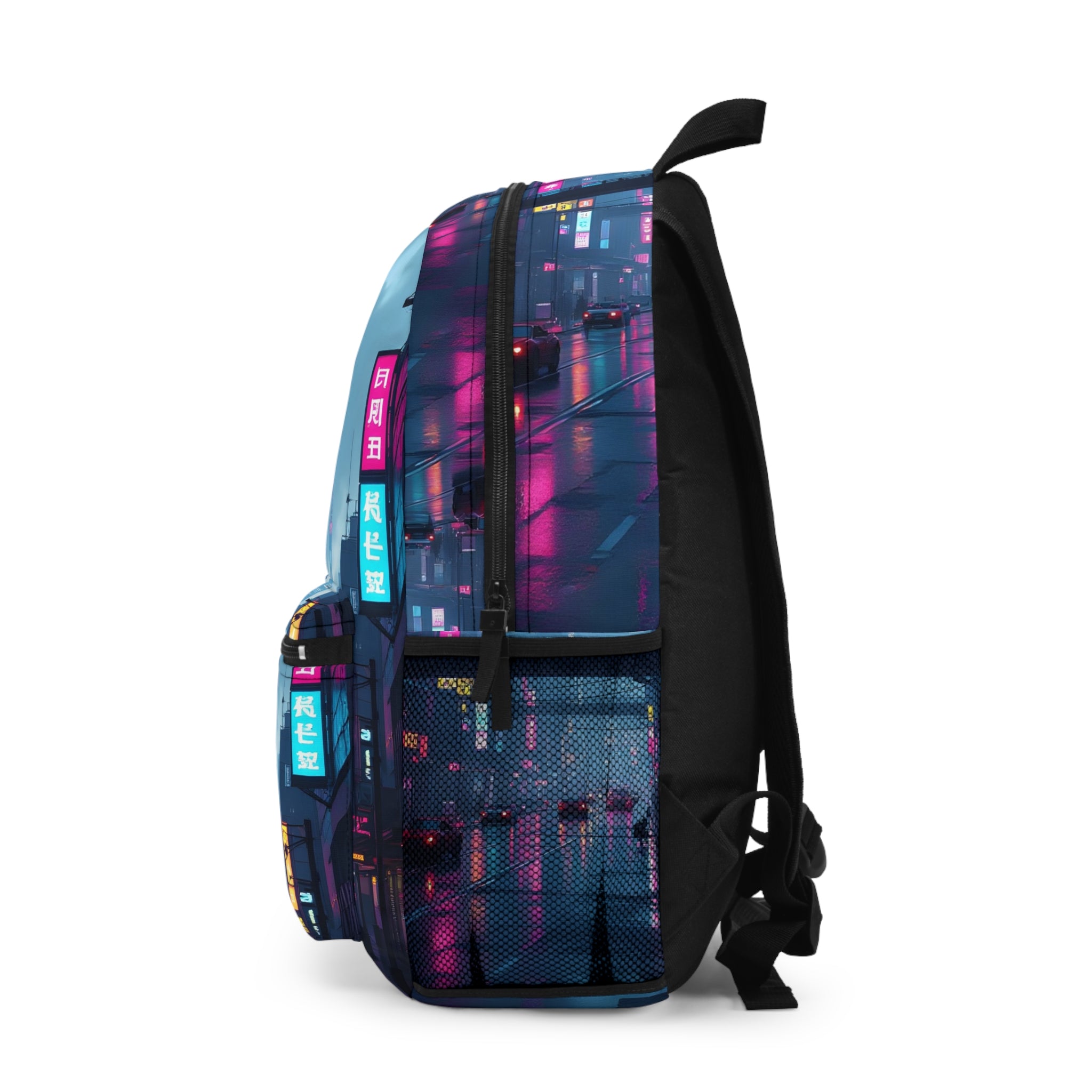 PHILIA — Neon City Skyline Backpack | Cyberpunk EDM Festival Bag