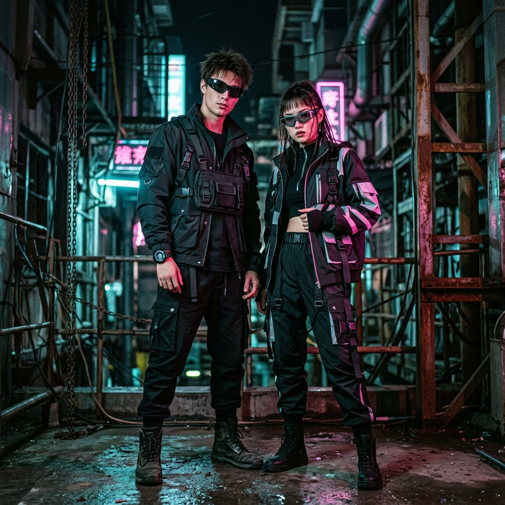 Cyberpunk Fashion Streetwear Background Image